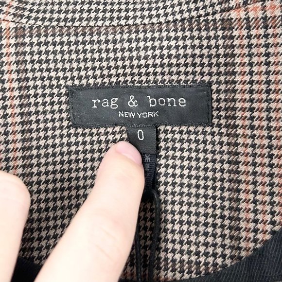 NWT Rag & Bone Bianca Wool Plaid Blazer Jacket - Picture 5 of 7